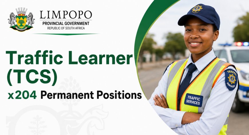 Limpopo Provincial Government Traffic Learner (TCS) x204 Permanent Posts 2026 – Apply Before 24 July
