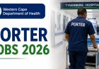 Western Cape Department of Health Is Hiring 6 Porters at Tygerberg Hospital – Apply Before 28 August 2026