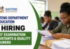 Gauteng Department of Education Is Hiring 1,537 Examination Assistants & Quality Assurers 2026