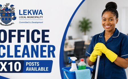 Lekwa Local Municipality Office Cleaner Jobs 2026: 10 Permanent Posts Available in Standerton