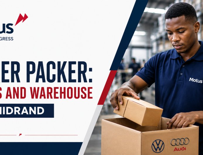 Motus Picker Packer Jobs 2026: Permanent Entry-Level Warehouse Job at VW Midrand – Apply Before 18 August