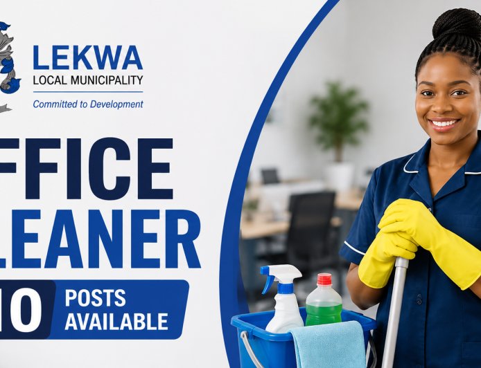 Lekwa Local Municipality Office Cleaner Jobs 2026: 10 Permanent Posts Available in Standerton