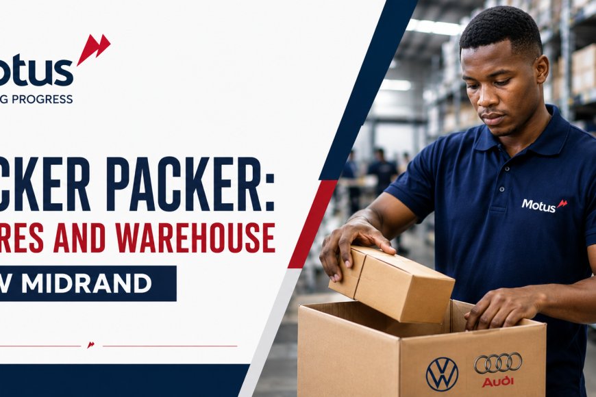 Motus Picker Packer Jobs 2026: Permanent Entry-Level Warehouse Job at VW Midrand – Apply Before 18 August