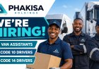 Phakisa Holdings Jobs 2026 – Van Assistants and Code 10/14 Drivers