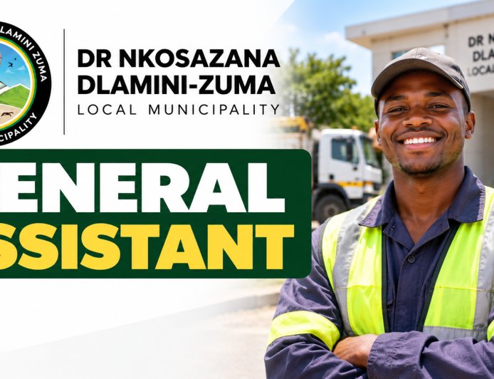 Dr Nkosazana Dlamini-Zuma Municipality General Assistant Job 2026 – Apply Before 7 September