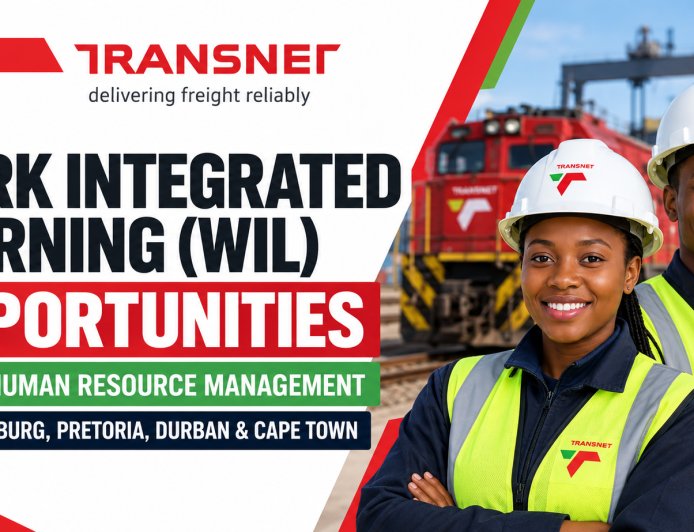 Transnet Work Integrated Learning (WIL) 2026 – TVET & HR Learner Opportunities | Apply by 14 September