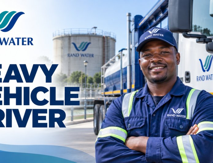 Rand Water Heavy Vehicle Driver Job 2026 – Zuikerbosch, Vereeniging