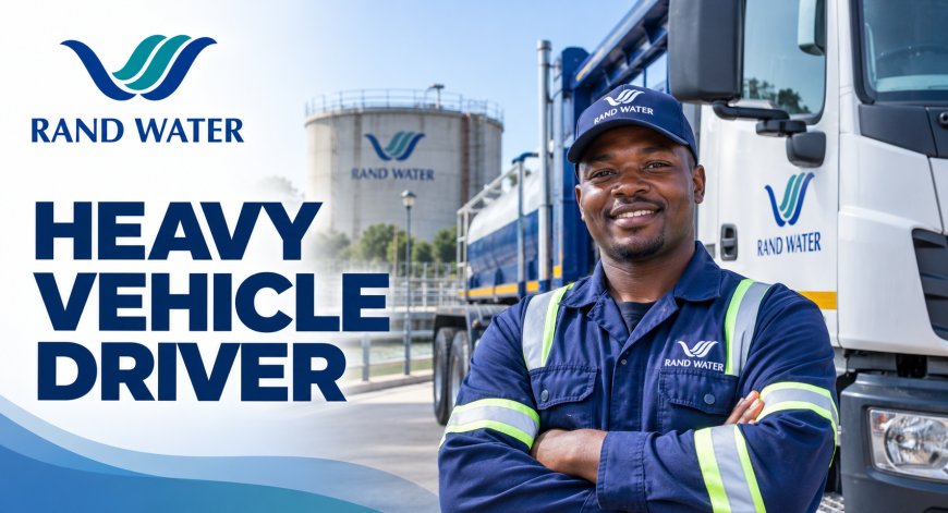 Rand Water Heavy Vehicle Driver Job 2026 – Zuikerbosch, Vereeniging