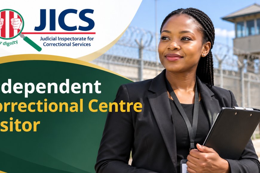 JICS Correctional Centre Visitor Jobs 2026: 8 Posts Open for Matric Applicants
