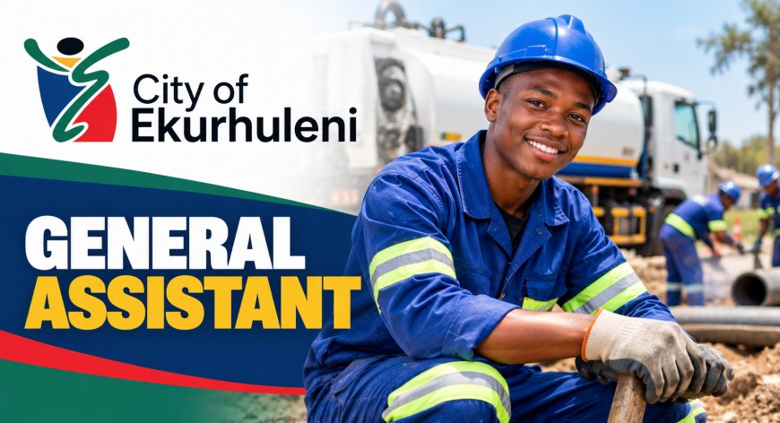 City of Ekurhuleni General Assistant Job 2026 – Grade 10 Opportunity, R200,664 to R275,256