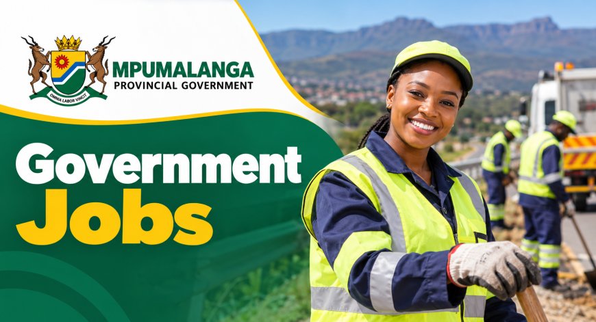 Mpumalanga Government Jobs 2026: Grade 10 Jobs With No Experience Required