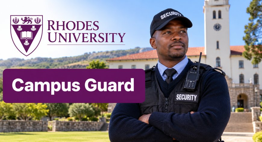 Rhodes University Campus Guard Jobs 2026: X3 Permanent Posts